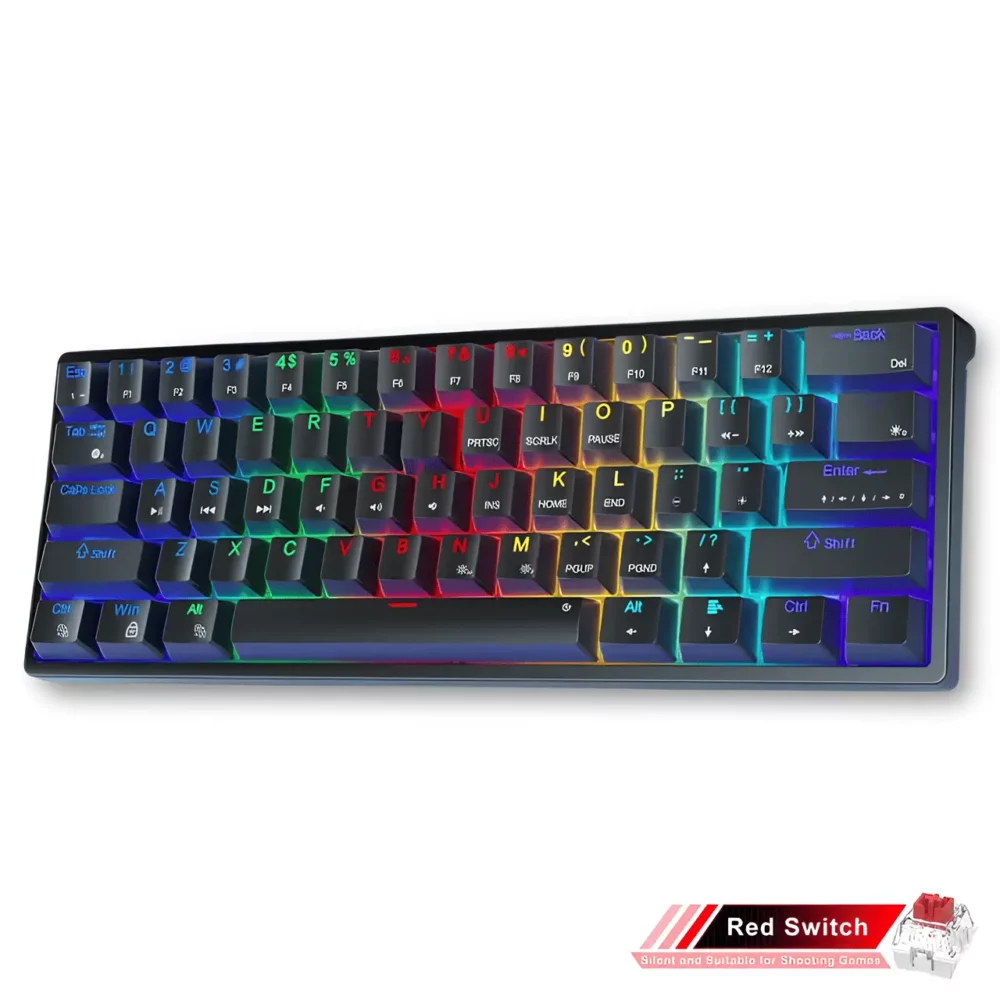 Mini Clavier Gamer Noir RGB avec éclairage personnalisable