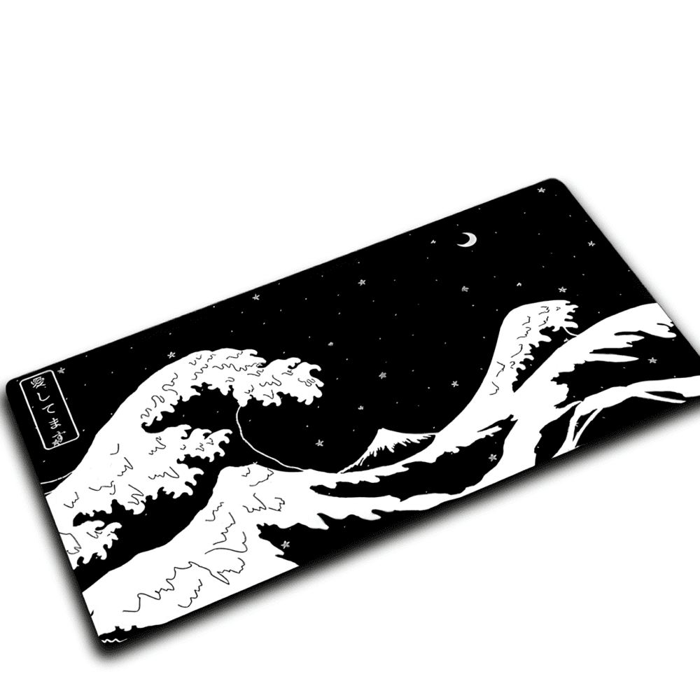 Tapis de souris ergonomique La Grande Vague de Kanagawa.